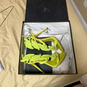 Giuseppe neon green heels size 7 only worn once.